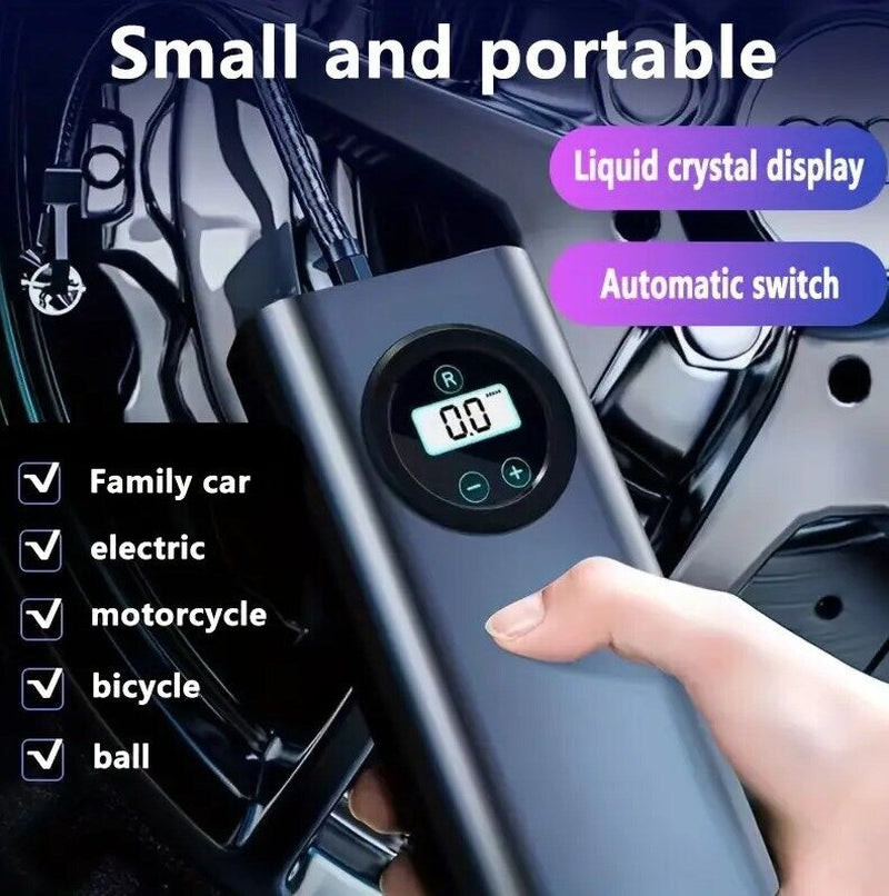 Car Tire Inflator Cordless Digital Display Rechargeable Tire Air Compressor Pump